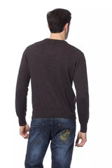 Brown Merino Wool Men Sweater