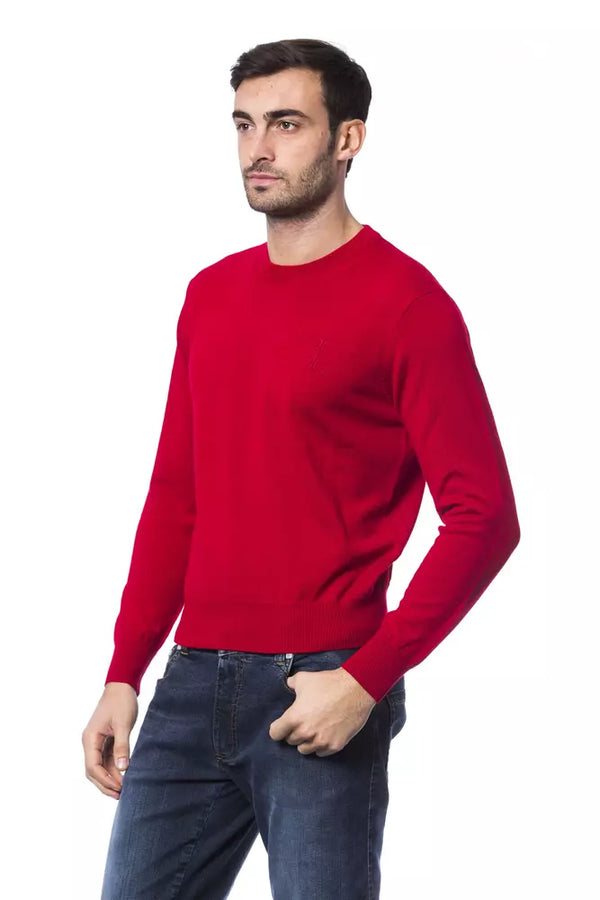 Sticked Merino Woll Crew Neck -Pullover