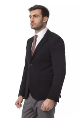 Black Wool Men's Blazer