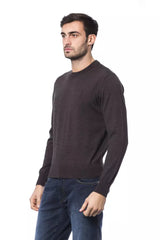 Brown Merino Wool Men Sweater