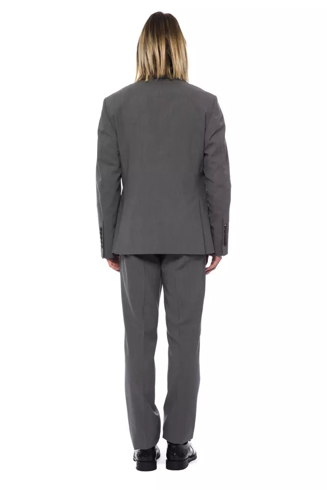 Gray Wool Men Suit