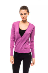 Maglione chic-a V-Neck con applicazioni abbaglianti