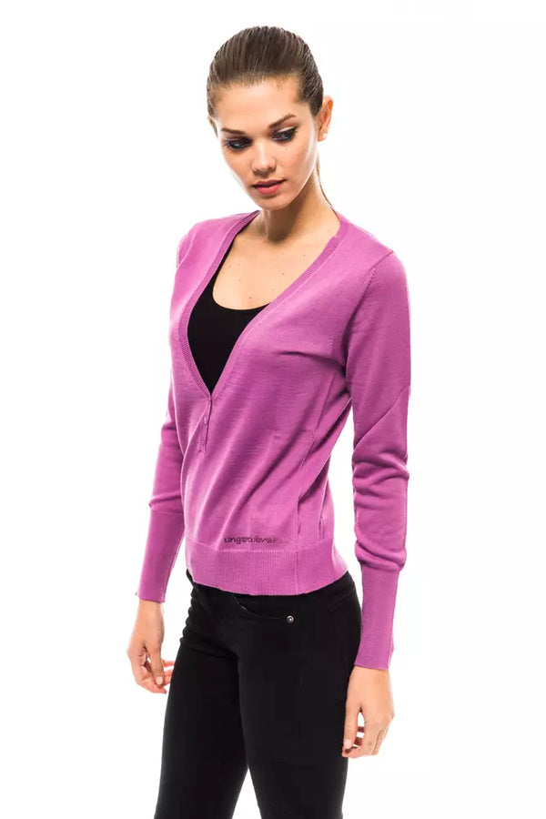 Maglione chic-a V-Neck con applicazioni abbaglianti