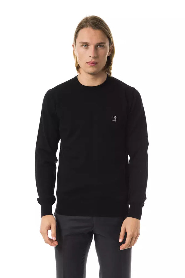 Bestickter Extrafine Merino Wollpullover