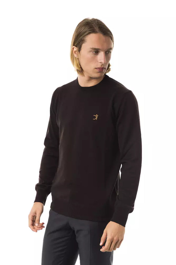 Sticked Merino Woll Crew Neck -Pullover