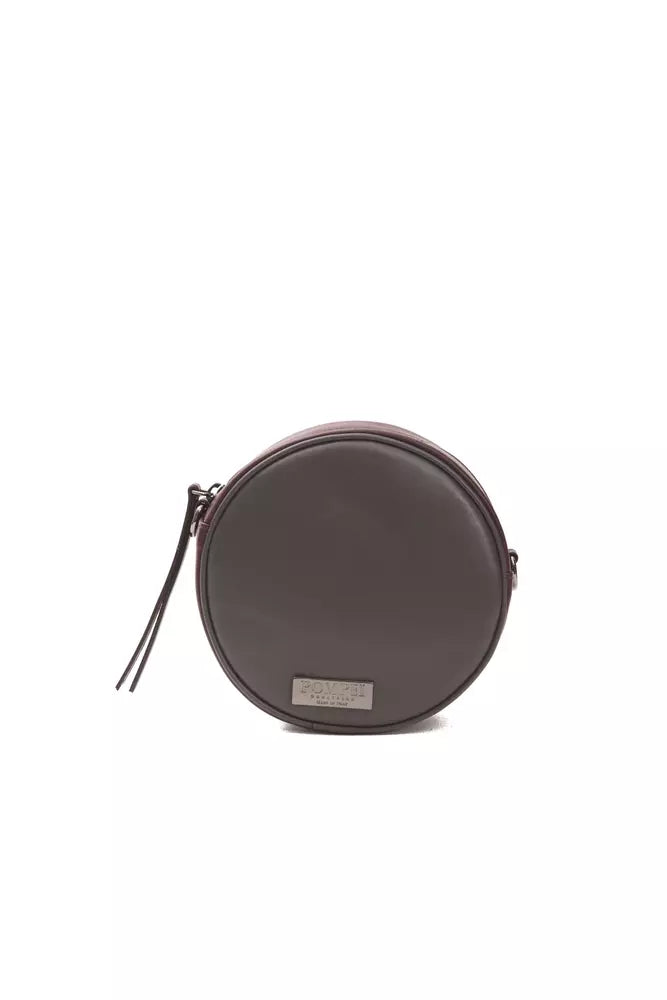 Chic Burgunder kleiner ovaler Crossbody -Tasche