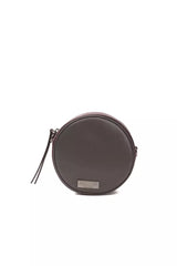 Chic Burgunder Oval Crossbody Bag