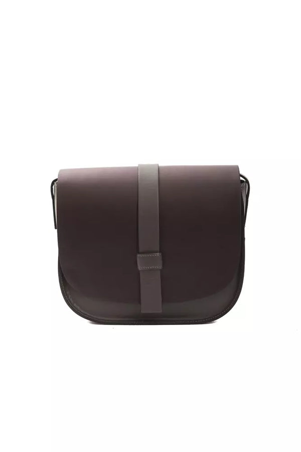 Borsa crossbody chic borgogna in pelle bordeautica