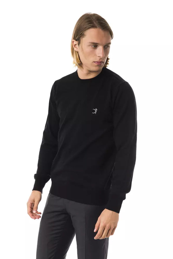 Black Merino Men Sweater