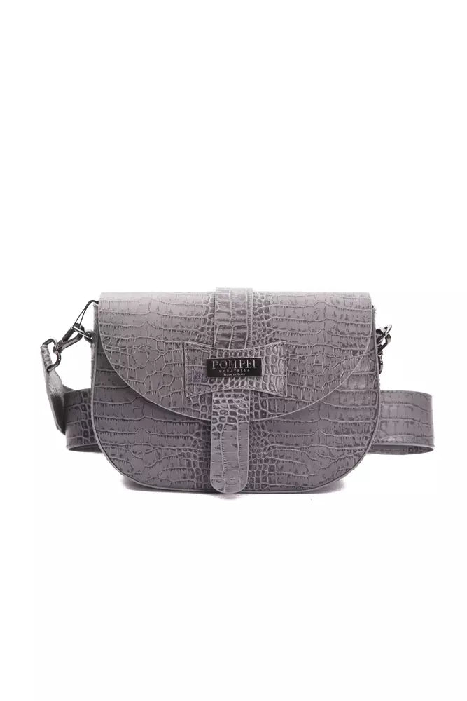 Elegante Crocodile-Druck-Leder-Crossbody-Tasche