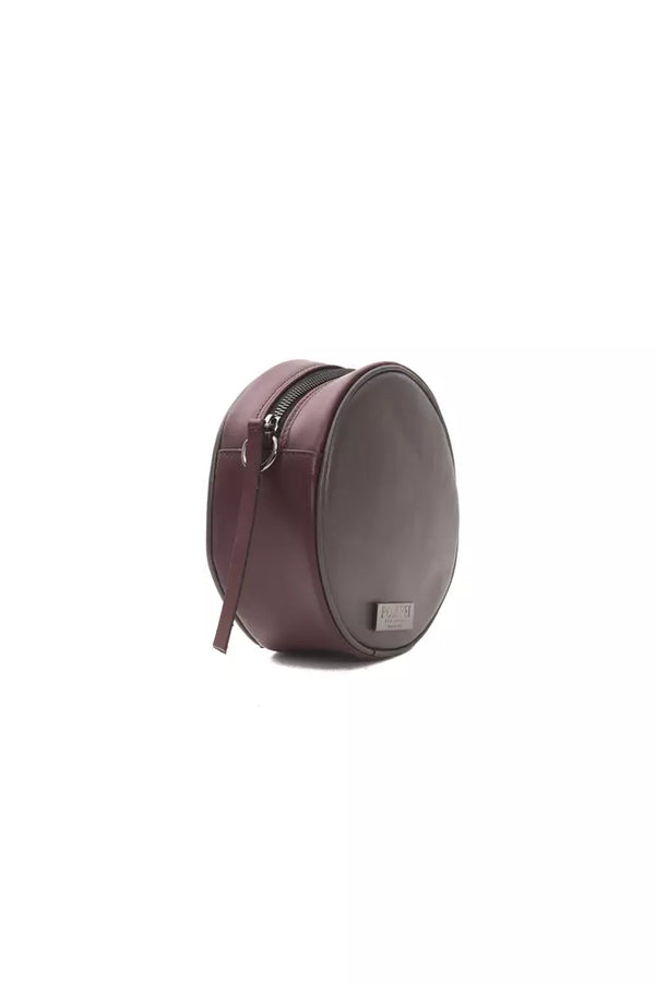 Chic Burgunder Oval Crossbody Bag