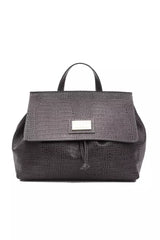 Cabrio Croc-Print Lederhandtasche