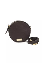 Elegante Crossbody de cuero ovalado