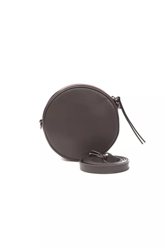 Chic Burgunder Oval Crossbody Bag