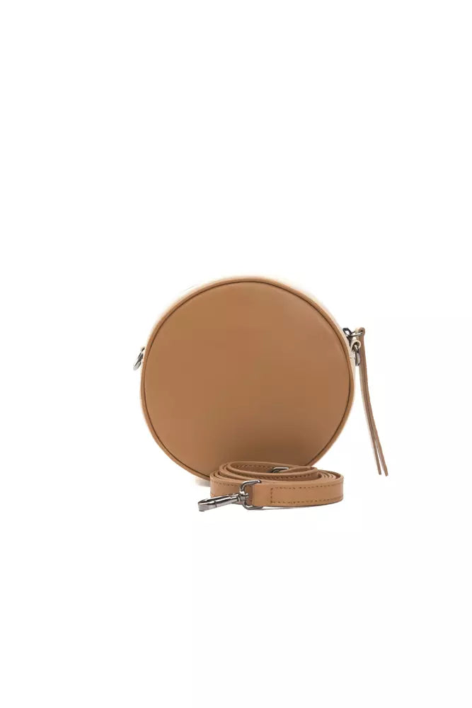 Bolso de cuerpo de cuero oval pequeño elegante