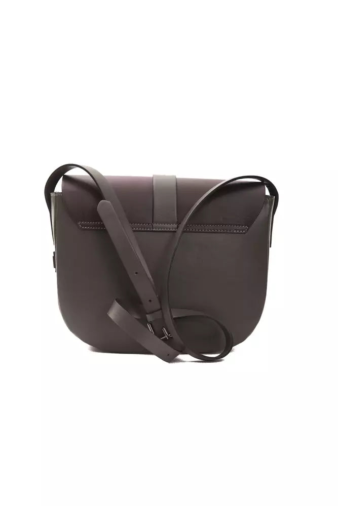 Borsa crossbody chic borgogna in pelle bordeautica