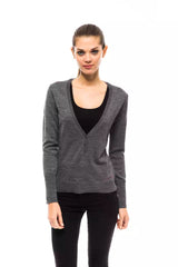 Gray Wool Women Sweater