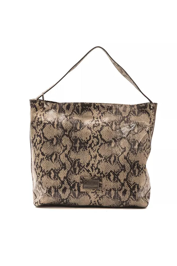 Elegante borsa a tracolla in pelle stampata Python