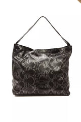 Borsa per tracolla in pelle chic Python Stampa Python