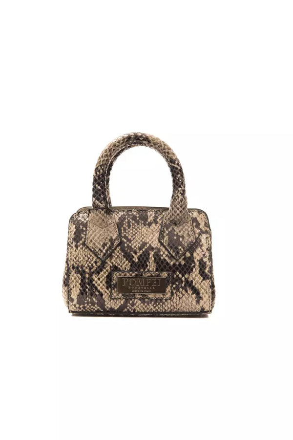 Mini tote in pelle chic Python Stampa Python