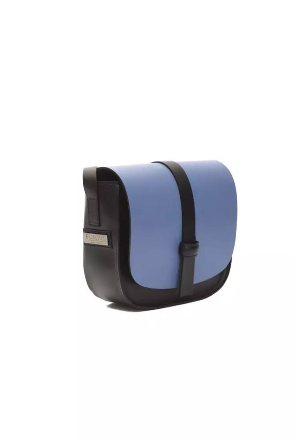 Bolso de cuerpo de cuero azul elegante