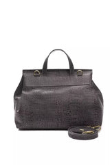 Cabrio Croc-Print Lederhandtasche