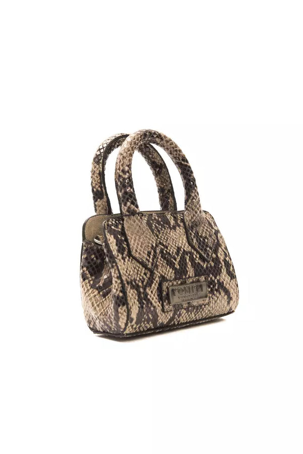 Mini tote in pelle chic Python Stampa Python