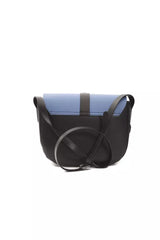 Borsa trasversale in pelle blu chic