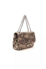 Elegante Python -Druck -Leder -Crossbody -Tasche