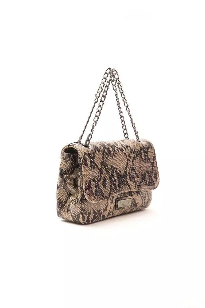 Κομψό Python Print Δερμάτινη τσάντα crossbody