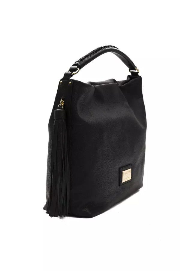 Élégant sac à bandoulière en cuir noir