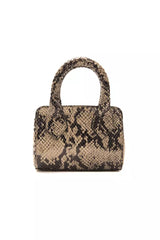 Mini Tote de cuero estampado de Python