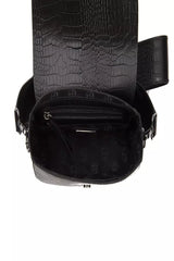 Elegante Croc-Effekt-Leder-Crossbody-Tasche