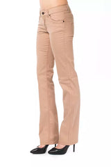 Pantaloni chic beige abiti regolari per donne