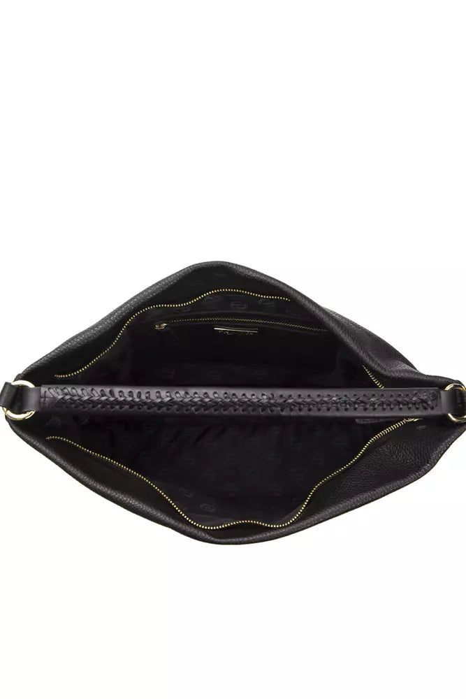 Élégant sac à bandoulière en cuir noir