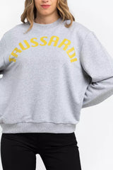 Oversized Cotton-Blend Round-Neck Sweatshirt