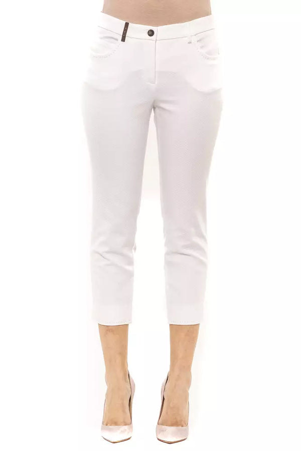 Pantalon de cheville chic et en blanc en blanc