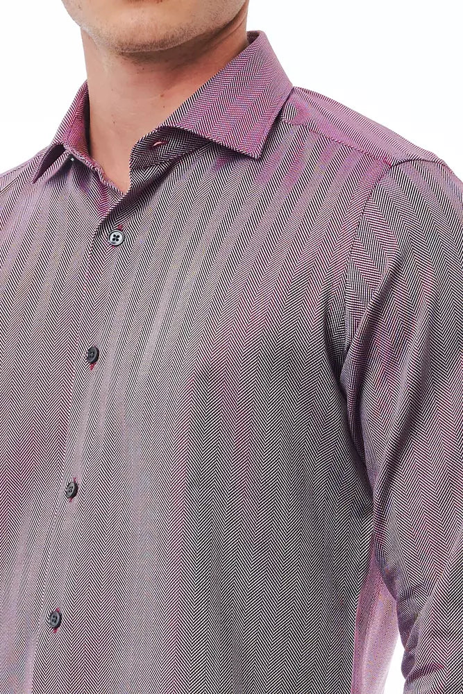 Camicia da colletto francese Borgogna Slim in forma