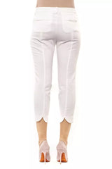 Pantalon de cheville chic et en blanc en blanc