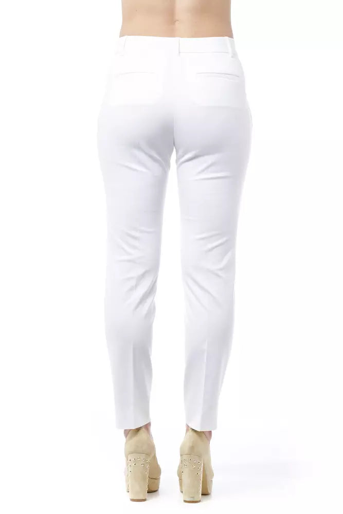 Pantalon de jambe de cigarette à taille haute chic