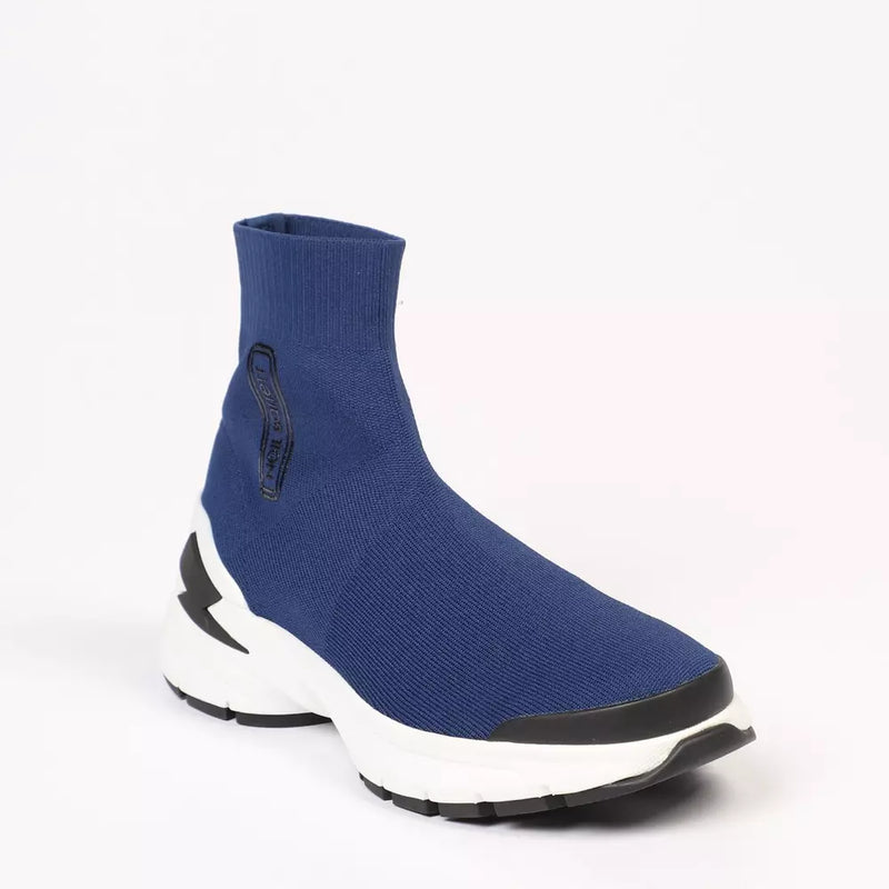 Sneaker calze a bullone elettrico in blu