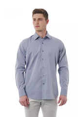 Camisa de cuello italiano gris elegante