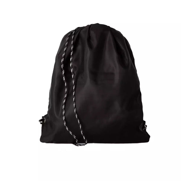 Sac à dos noir en nylon noir élégant