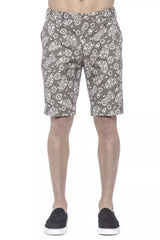 Shorts bermuda verdi chic a motivi motivi