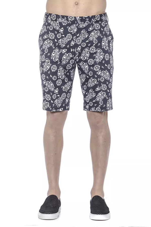 Elegante blaue Bermuda -Shorts für Männer