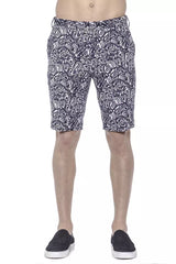 Chic gemusterte Bermuda -Shorts