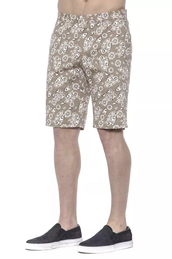 Pantalones cortos de bermudas beige chic para hombres