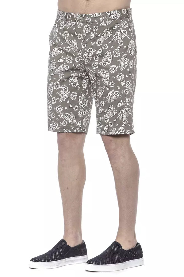 Shorts aux Bermudes vertes à motifs chics