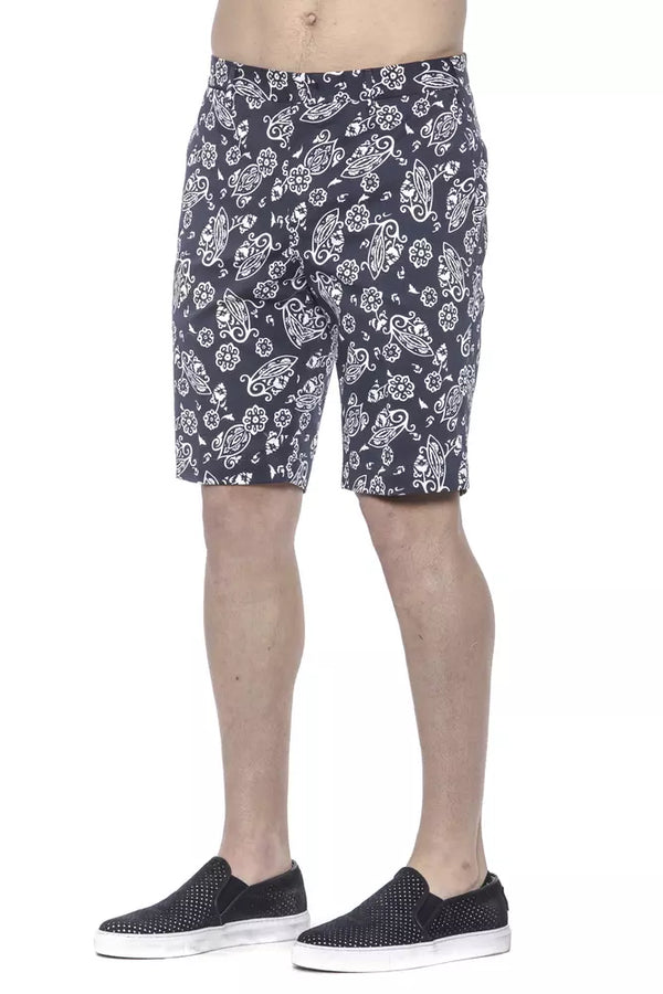 Elegante blaue Bermuda -Shorts für Männer