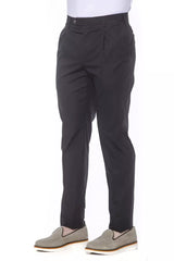 Pantaloni di cotone nero elegante